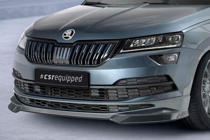 Lip delantero CSR Automotive para Skoda Karoq SportLine CSL583 Negro Mate 3