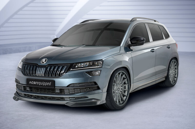 Lip delantero CSR Automotive para Skoda Karoq SportLine CSL583 Negro Mate 4