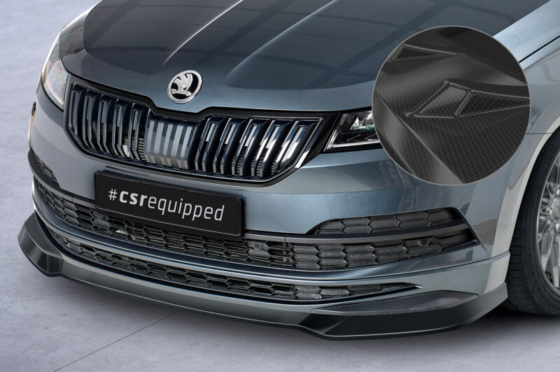 Lip delantero CSR Automotive para Skoda Karoq SportLine CSL583 Carbon Look 1