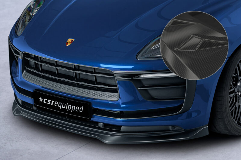 Lip delantero CSR Automotive para Porsche Macan CSL608 Carbon Look 1