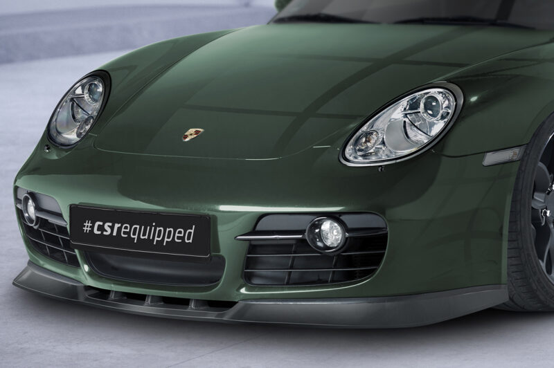 Lip delantero CSR Automotive para Porsche 987c Cayman CSL609 Negro Mate 3
