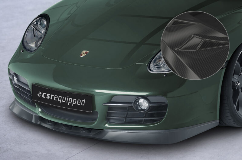 Lip delantero CSR Automotive para Porsche 987c Cayman CSL609 Carbon Look 1
