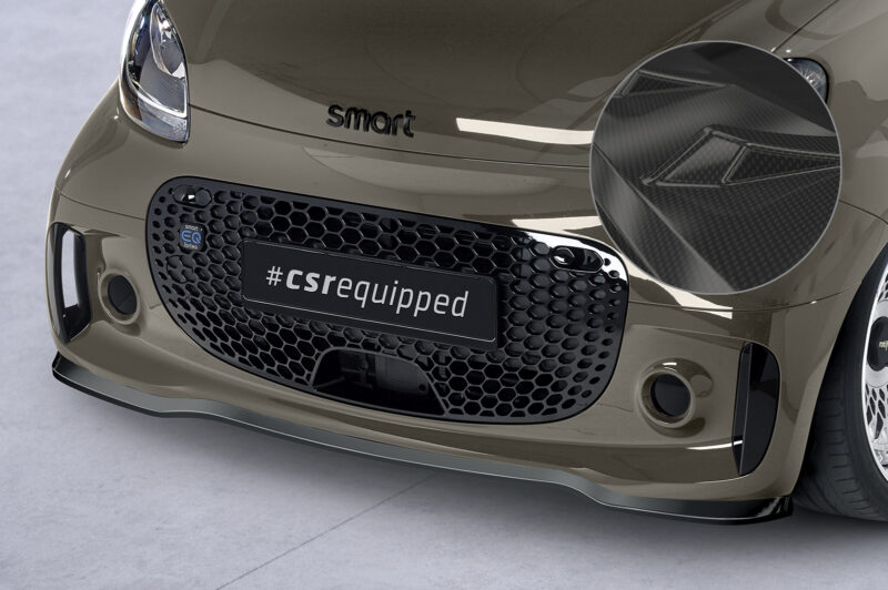 Lip delantero CSR Automotive para Smart EQ fortwo (fortwo 453) CSL610 Carbon Look 1