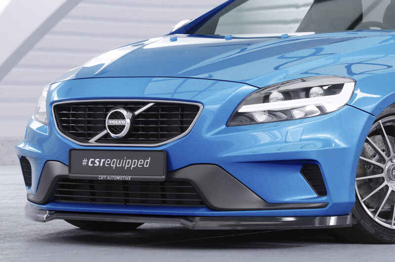 Lip delantero CSR Automotive para Volvo V40 R-Design CSL611 Negro Mate 3
