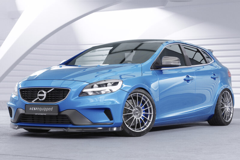 Lip delantero CSR Automotive para Volvo V40 R-Design CSL611 Negro Mate 4