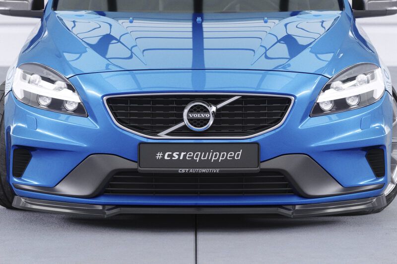 Lip delantero CSR Automotive para Volvo V40 R-Design CSL611 Negro Mate 5