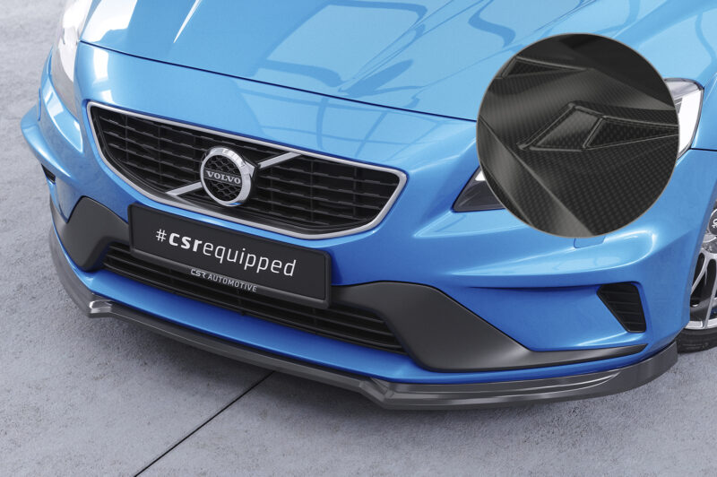 Lip delantero CSR Automotive para Volvo V40 R-Design CSL611 Carbon Look 1