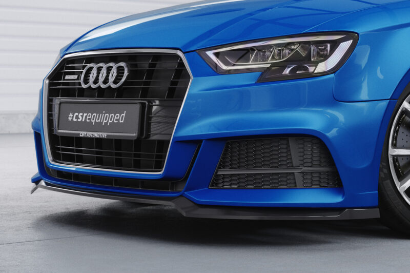 Lip delantero CSR Automotive para Audi A3 Sine / S3 8V CSL612 Negro Mate 2