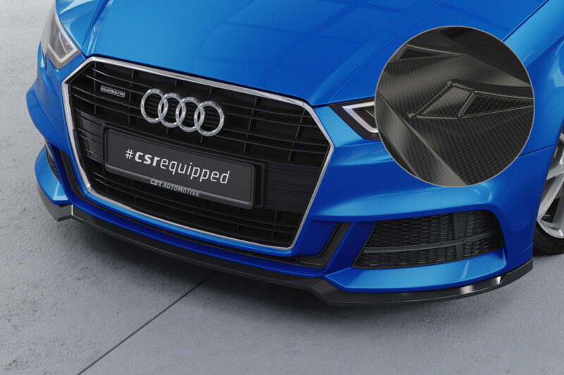 Lip delantero CSR Automotive para Audi A3 Sine / S3 8V CSL612 Carbon Look 1