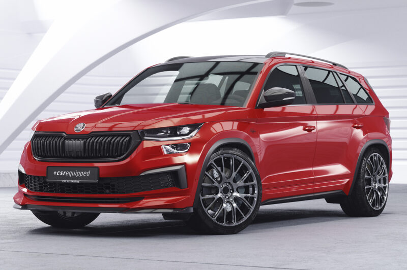 Lip delantero CSR Automotive para Skoda Kodiaq CSL614 Negro Mate 4