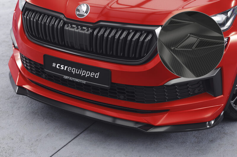 Lip delantero CSR Automotive para Skoda Kodiaq CSL614 Carbon Look 1