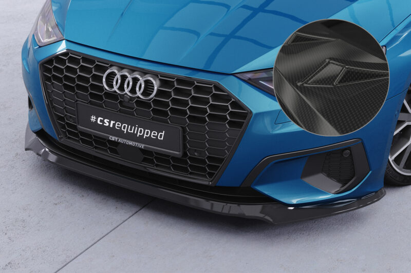 Lip delantero CSR Automotive para Audi A3 8Y Sedan CSL616 Carbon Look 1