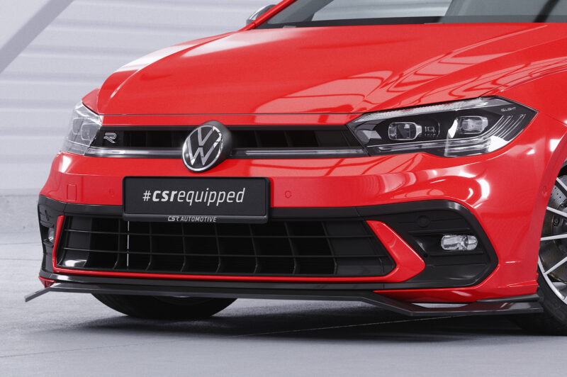 Lip delantero CSR Automotive para VW Polo 6 2G (Tipo AW) GTI / Rine CSL622 Negro Mate 3
