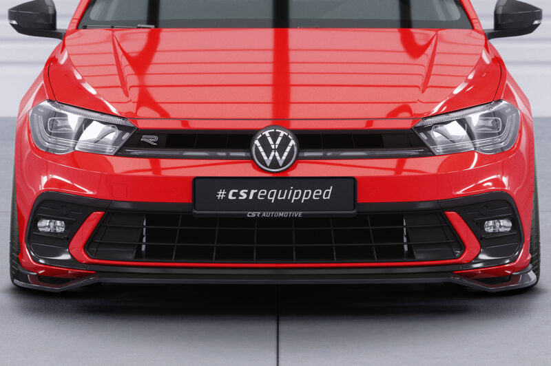 Lip delantero CSR Automotive para VW Polo 6 2G (Tipo AW) GTI / Rine CSL622 Negro Mate 5