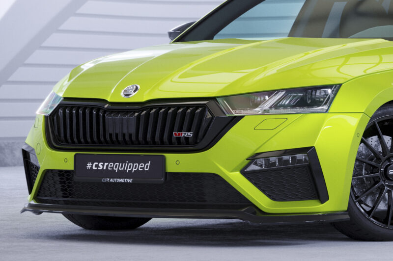 Lip delantero CSR Automotive para Skoda Octavia 4 RS / RS Plus CSL624 Negro Mate 2