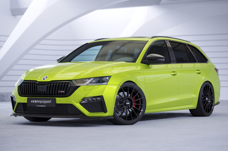 Lip delantero CSR Automotive para Skoda Octavia 4 RS / RS Plus CSL624 Negro Mate 3