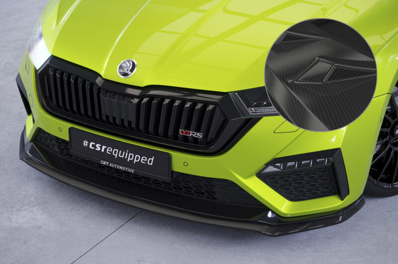 Lip delantero CSR Automotive para Skoda Octavia 4 RS / RS Plus CSL624 Carbon Look 1