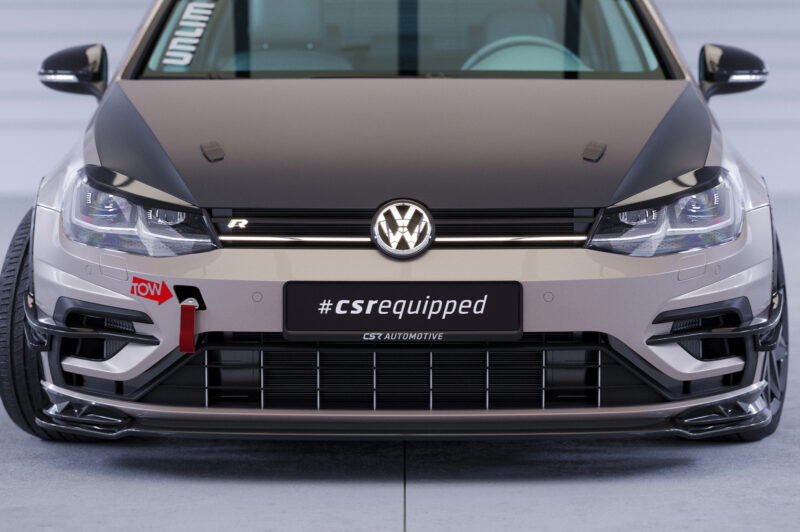 Lip delantero CSR Automotive para VW Golf 7 (Tipo AU) R CSL625 Negro Mate 4