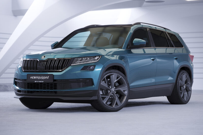 Lip delantero CSR Automotive para Skoda Kodiaq CSL626 Negro Mate 4