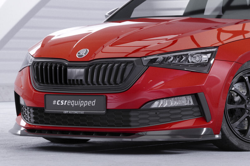 Lip delantero CSR Automotive para Skoda Scala Monte Carlo CSL627 Negro Mate 3
