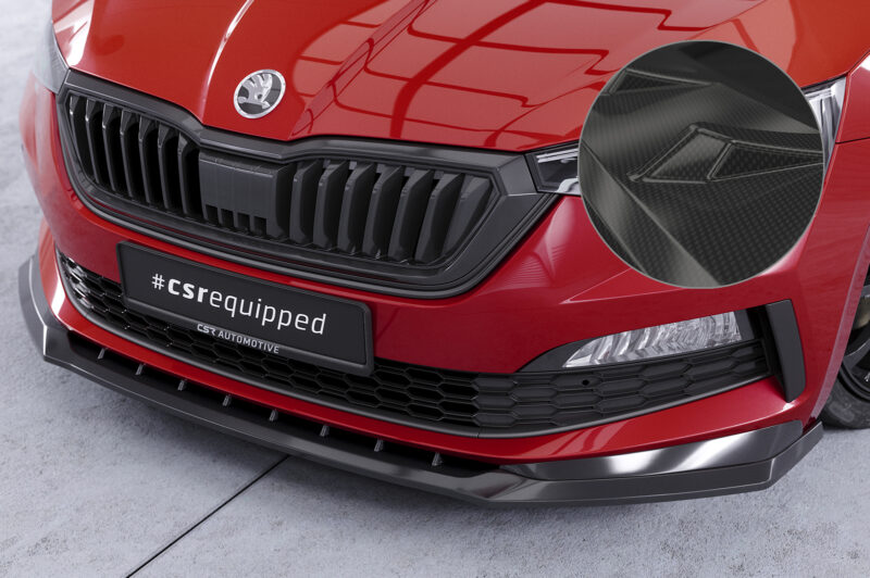 Lip delantero CSR Automotive para Skoda Scala Monte Carlo CSL627 Carbon Look 1