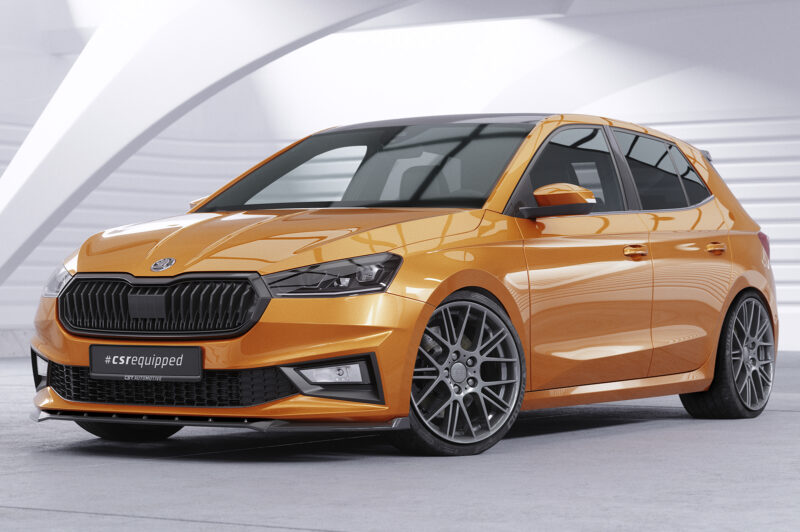 Lip delantero CSR Automotive para Skoda Fabia 4 CSL630 Negro Mate 4
