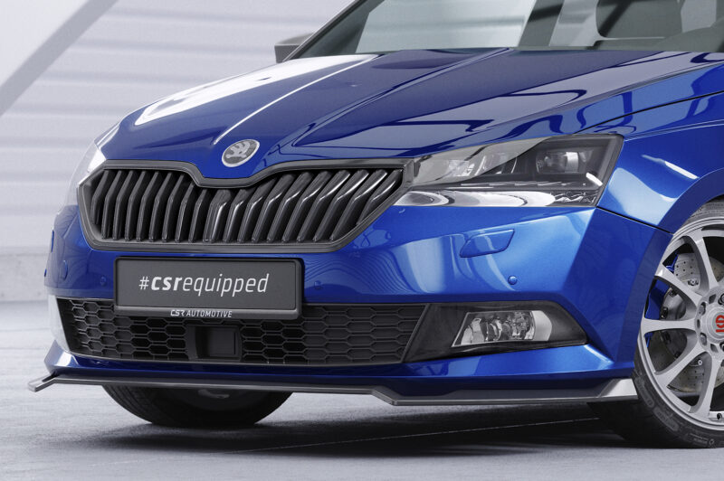 Lip delantero CSR Automotive para Skoda Fabia 3 (Tipo NJ) CSL631 Negro brillo 3