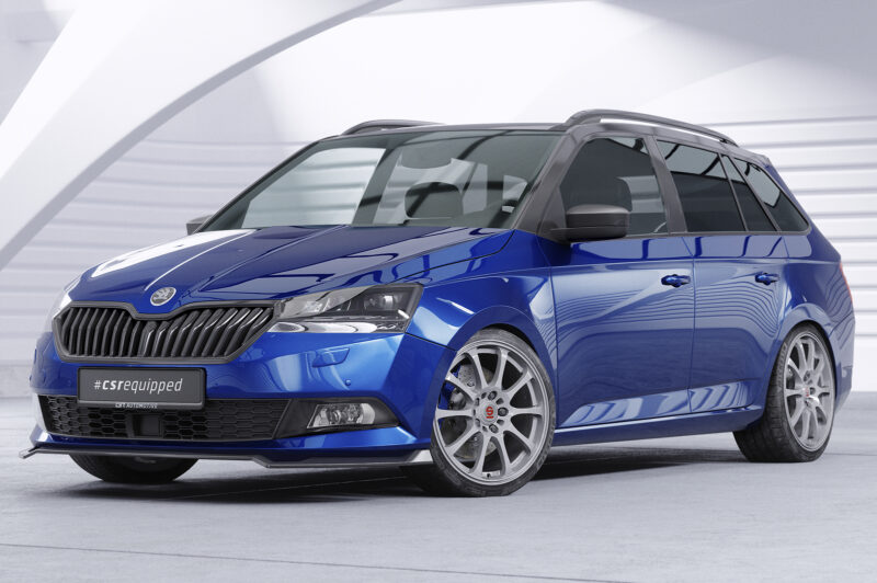 Lip delantero CSR Automotive para Skoda Fabia 3 (Tipo NJ) CSL631 Negro brillo 4