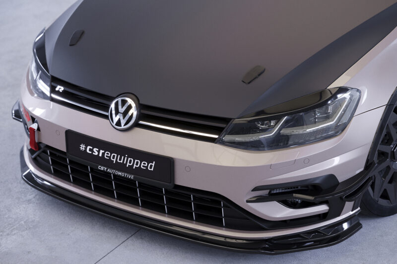 Lip delantero CSR Automotive / paneles frontales para VW Golf 7 (Tipo AU) R CSL636 Negro Mate 2