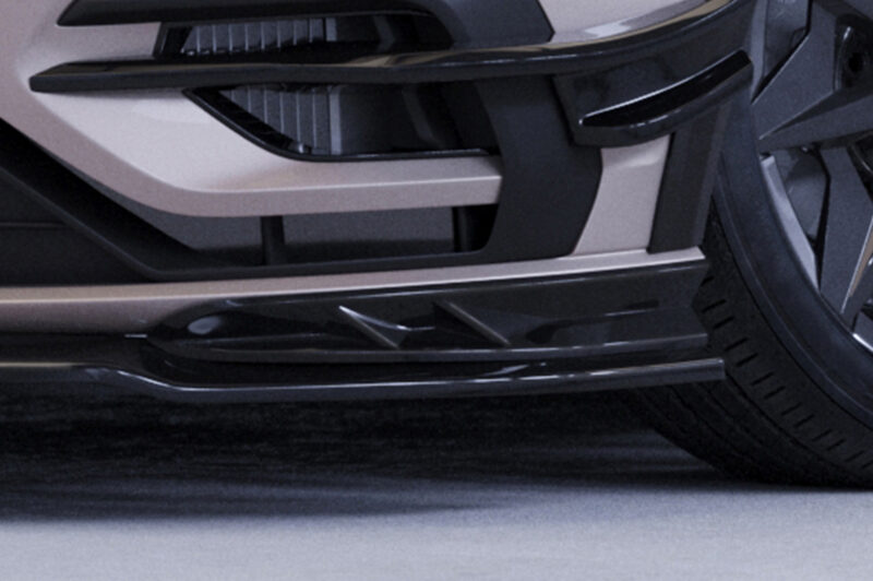 Lip delantero CSR Automotive / paneles frontales para VW Golf 7 (Tipo AU) R CSL636 Negro Mate 3