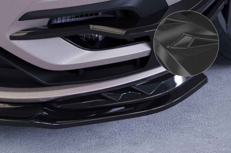 Lip delantero CSR Automotive / paneles frontales para VW Golf 7 (Tipo AU) R CSL636 Carbon Look 1