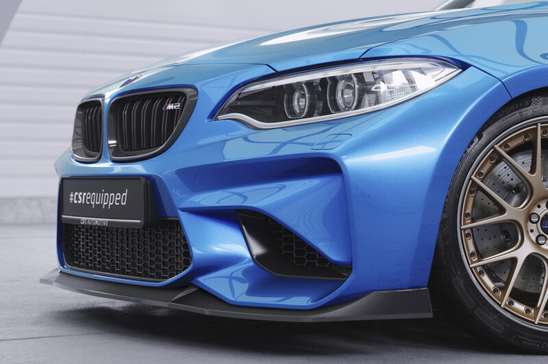 Lip delantero CSR Automotive para BMW M2 (F87) CSL638 Negro Mate 2