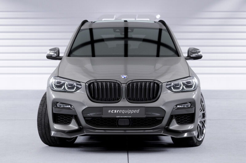 Lip delantero CSR Automotive para BMW X3 G01 / X4 G02 M paquete CSL642 Negro Mate 6