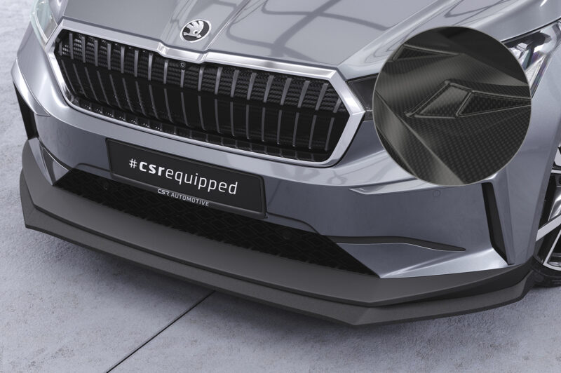 Lip delantero CSR Automotive para Skoda Enyaq iV CSL647 Carbon Look 1