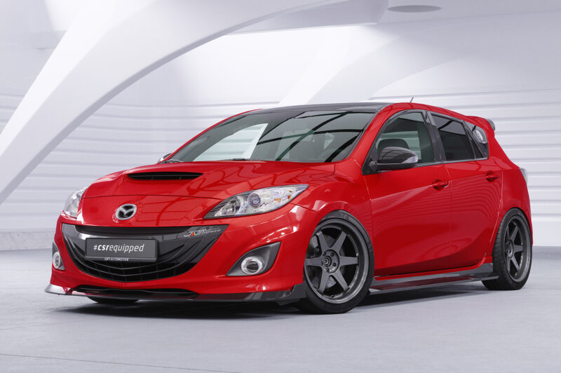 Lip delantero CSR Automotive para Mazda 3 (Tipo BL) MPS CSL650 Negro Mate 4