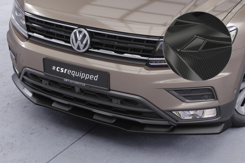 Lip delantero CSR Automotive para VW Tiguan 2 (Typ AD) base CSL658 Carbon Look 1