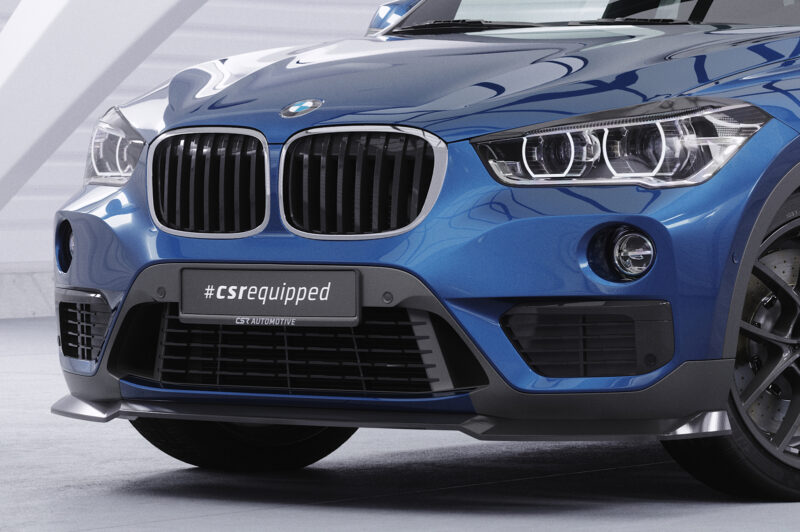 Lip delantero CSR Automotive para BMW X1 (F48) CSL659 Negro Mate 3