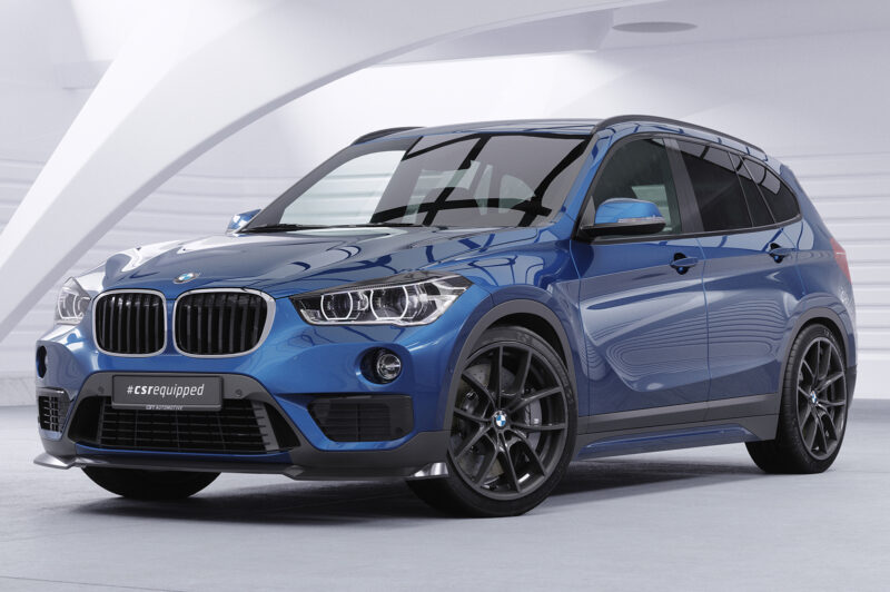 Lip delantero CSR Automotive para BMW X1 (F48) CSL659 Negro Mate 4