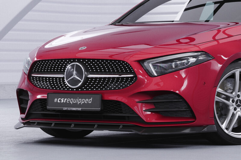 Lip delantero CSR Automotive para Mercedes-Benz Clase A 177 A35 AMG/AMGine CSL660 Negro Mate 3