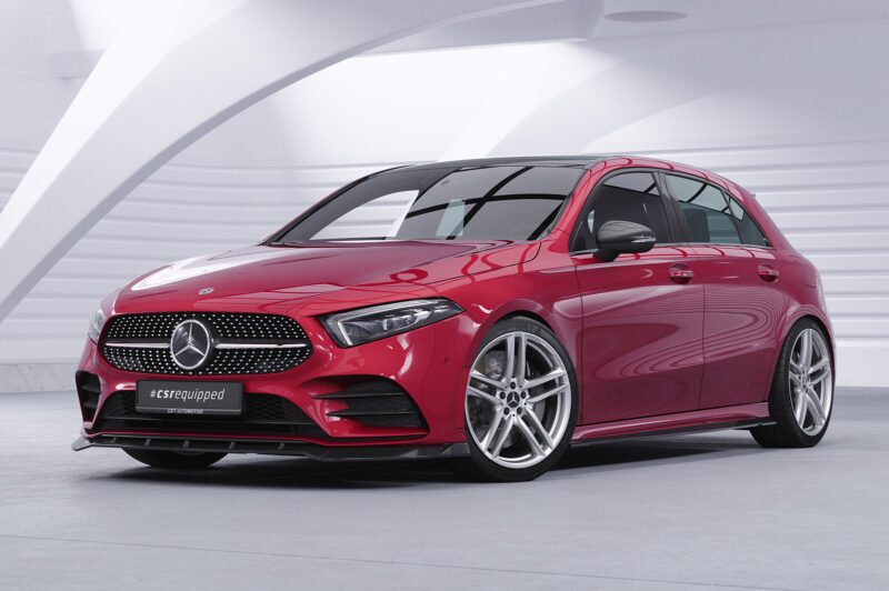 Lip delantero CSR Automotive para Mercedes-Benz Clase A 177 A35 AMG/AMGine CSL660 Negro Mate 4