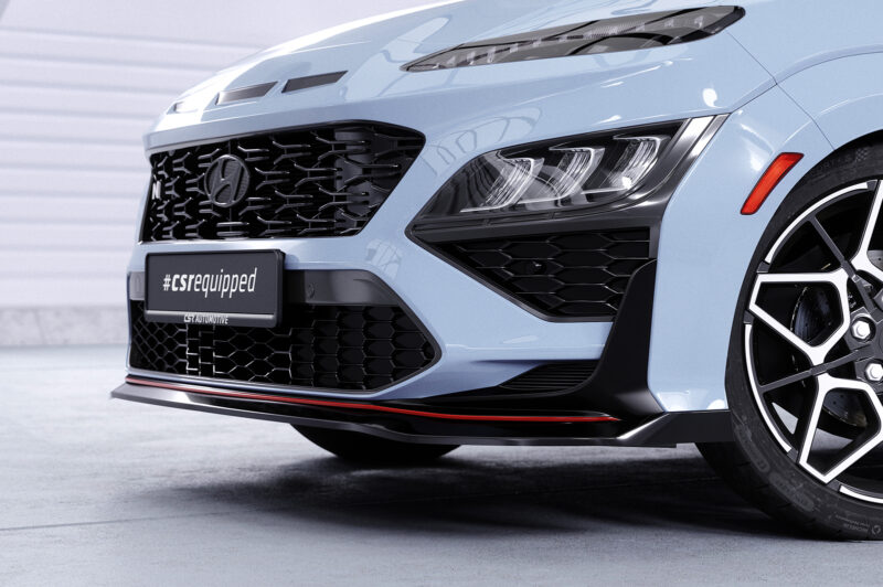 Lip delantero CSR Automotive para Hyundai Kona N/Nine CSL661 Negro Mate 2