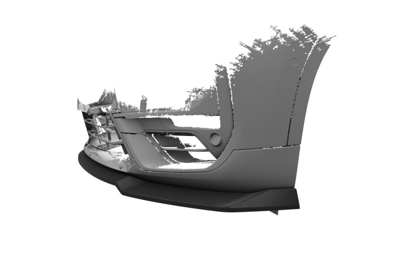 Lip delantero CSR Automotive para BMW X1 (F48) CSL662 Negro Mate 2