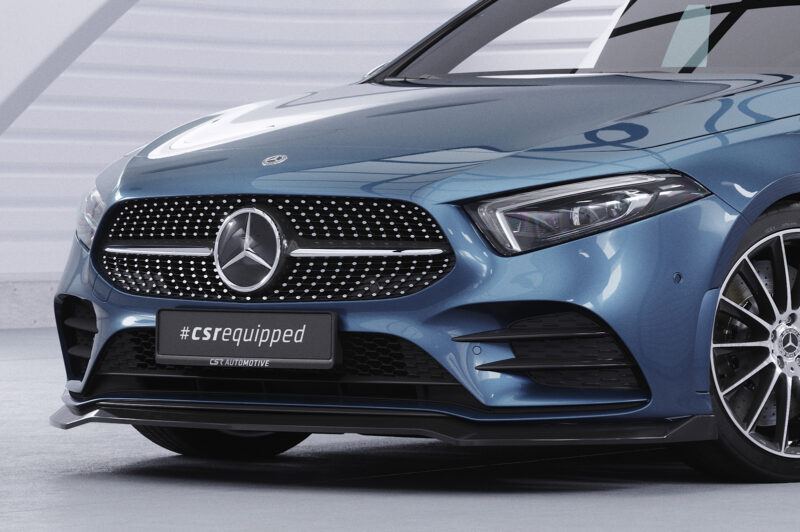 Lip delantero CSR Automotive para Mercedes-Benz Clase A 177 A35 AMG/AMGine CSL664 Negro Mate 3