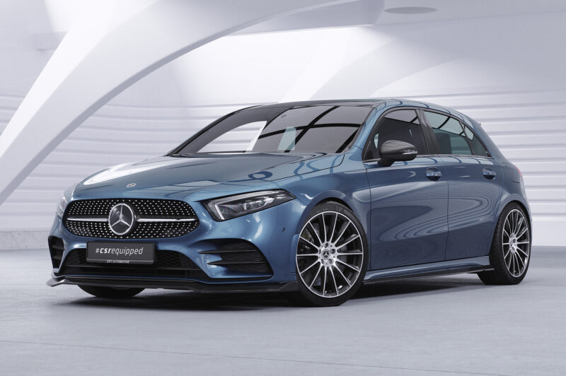 Lip delantero CSR Automotive para Mercedes-Benz Clase A 177 A35 AMG/AMGine CSL664 Negro Mate 4