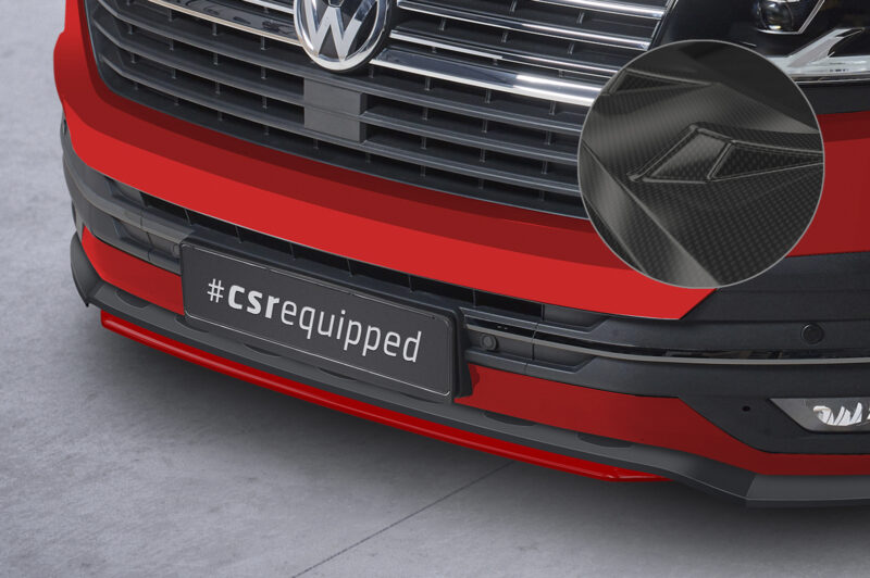 Lip delantero CSR Automotive para VW T6.1 CSL671 Carbon Look 1