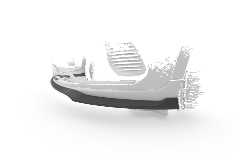 Lip delantero CSR Automotive para Mercedes-Benz EQA (H243) CSL686 Negro Mate 2