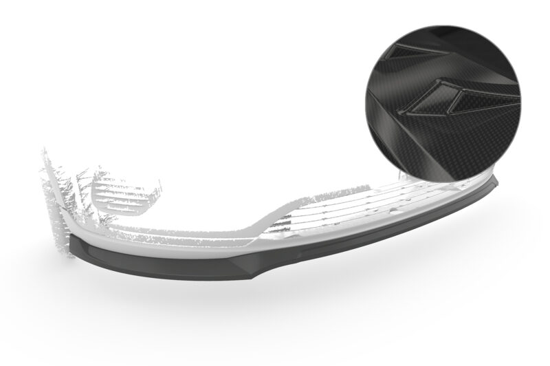 Lip delantero CSR Automotive para Mercedes-Benz EQA (H243) CSL686 Carbon Look 1
