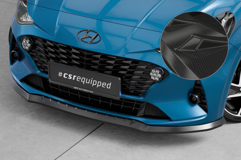 Lip delantero CSR Automotive para Hyundai I10 (3.a generación) CSL687 Carbon Look 1