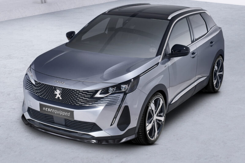 Lip delantero CSR Automotive para Peugeot 3008 (2.a generación) CSL688 Negro Mate 4