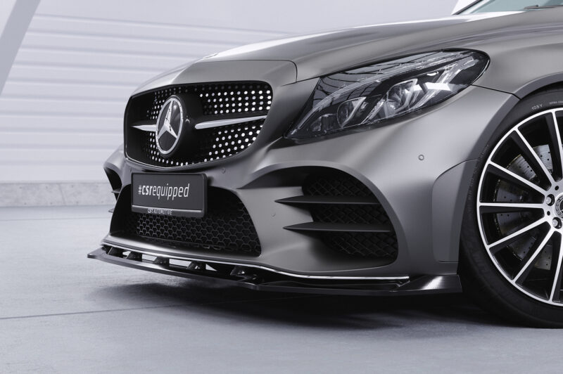Lip delantero CSR Automotive para Mercedes-Benz Clase C W205 AMGine CSL696 Negro Mate 2